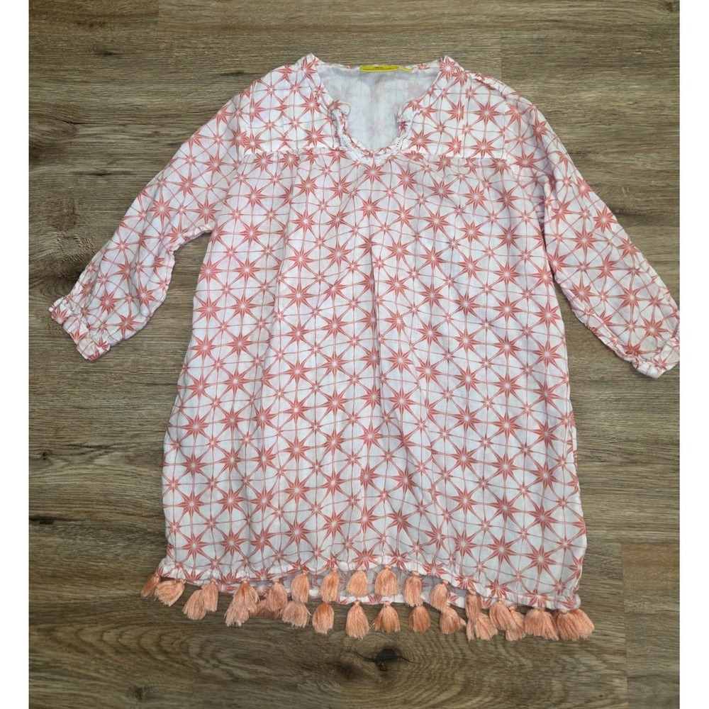 Roberta Roller Rabbit girls 8 Tunic Swim Cover-up Dress Cotton Lightweight